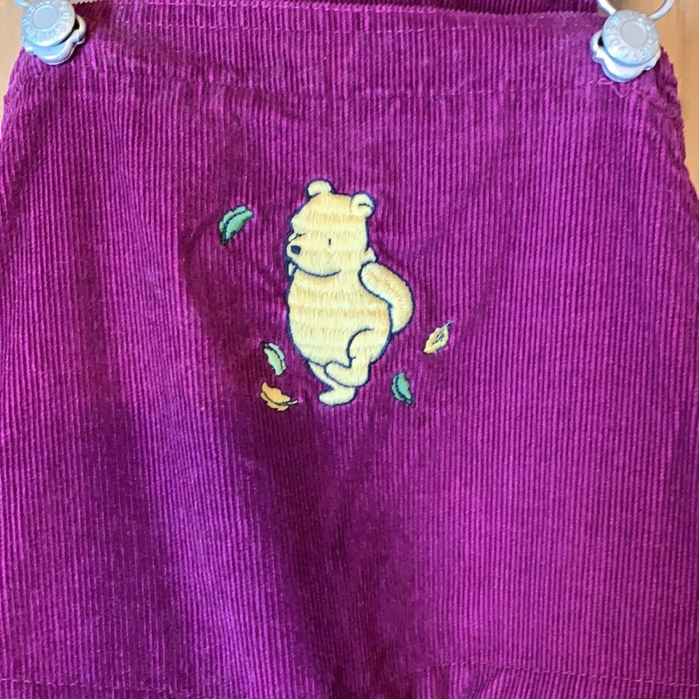 Disney Winnie the Pooh corduroy bib overalls 7-8 - Picture 5 of 10
